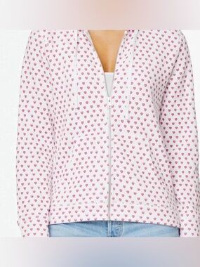 Roller Rabbit Pink Heart zip hoodie
